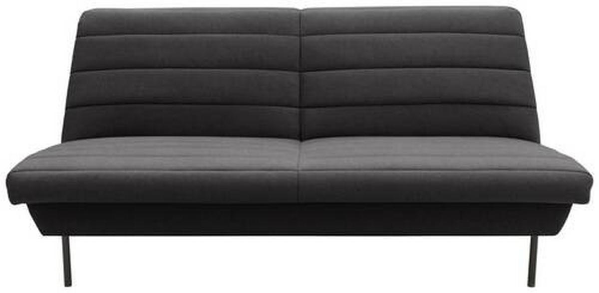 2-SITZER-SOFA Anthrazit  - Anthrazit/Schwarz, Design, Textil/Metall (185/92/103cm) - LOOKS by W.Joop