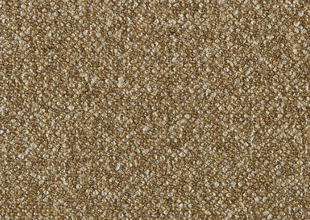 ECKSOFA in Bouclé Hellbraun  - Hellbraun/Schwarz, Design, Textil/Metall (330/186cm) - Johann Jakob