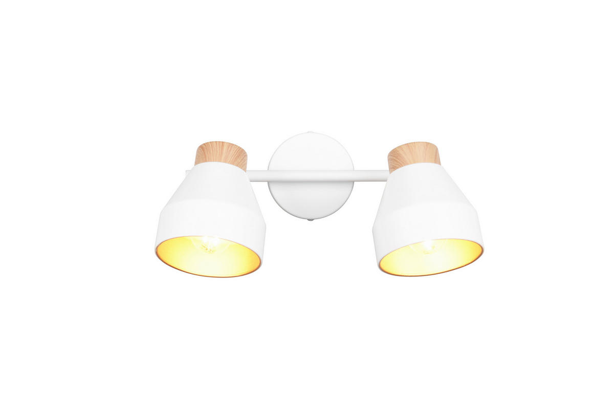 SPOTLIGHT 32/21/15 cm   - vit/brun, Lifestyle, metall (32/21/15cm)