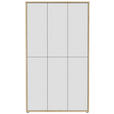 SCHUHSCHRANK 109,2/191,9/34,9 cm - Hellgrau/Eiche Artisan, MODERN, Holzwerkstoff/Kunststoff (109,2/191,9/34,9cm) - Xora