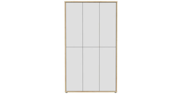 SCHUHSCHRANK 109,2/191,9/34,9 cm - Hellgrau/Eiche Artisan, MODERN, Holzwerkstoff/Kunststoff (109,2/191,9/34,9cm) - Xora