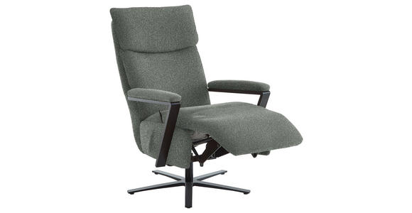 RELAXSESSEL in Textil Graublau - Graublau/Schwarz, Design, Textil/Metall (68/117/85cm) - Cantus