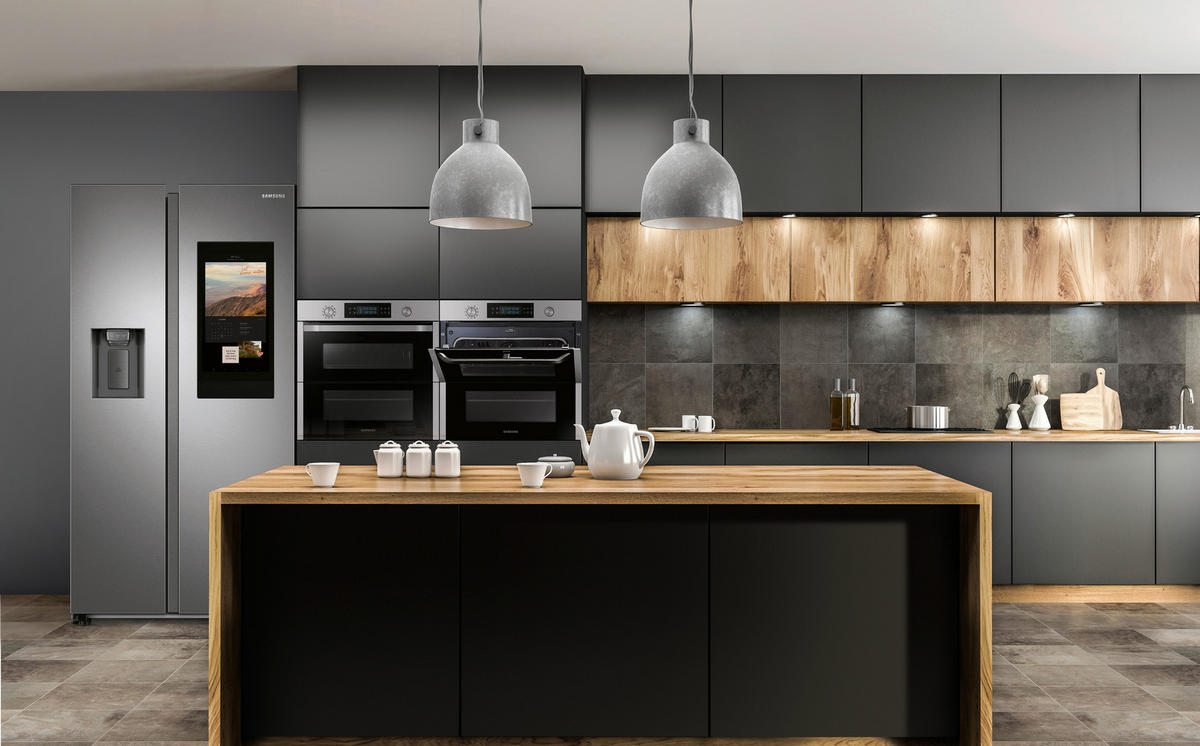 SIDE-BY-SIDE 91,2/178,0/71,6 cm RS6HA8891SL/EG  - Schwarz, Basics, Glas/Kunststoff (91,2/178,0/71,6cm) - Samsung