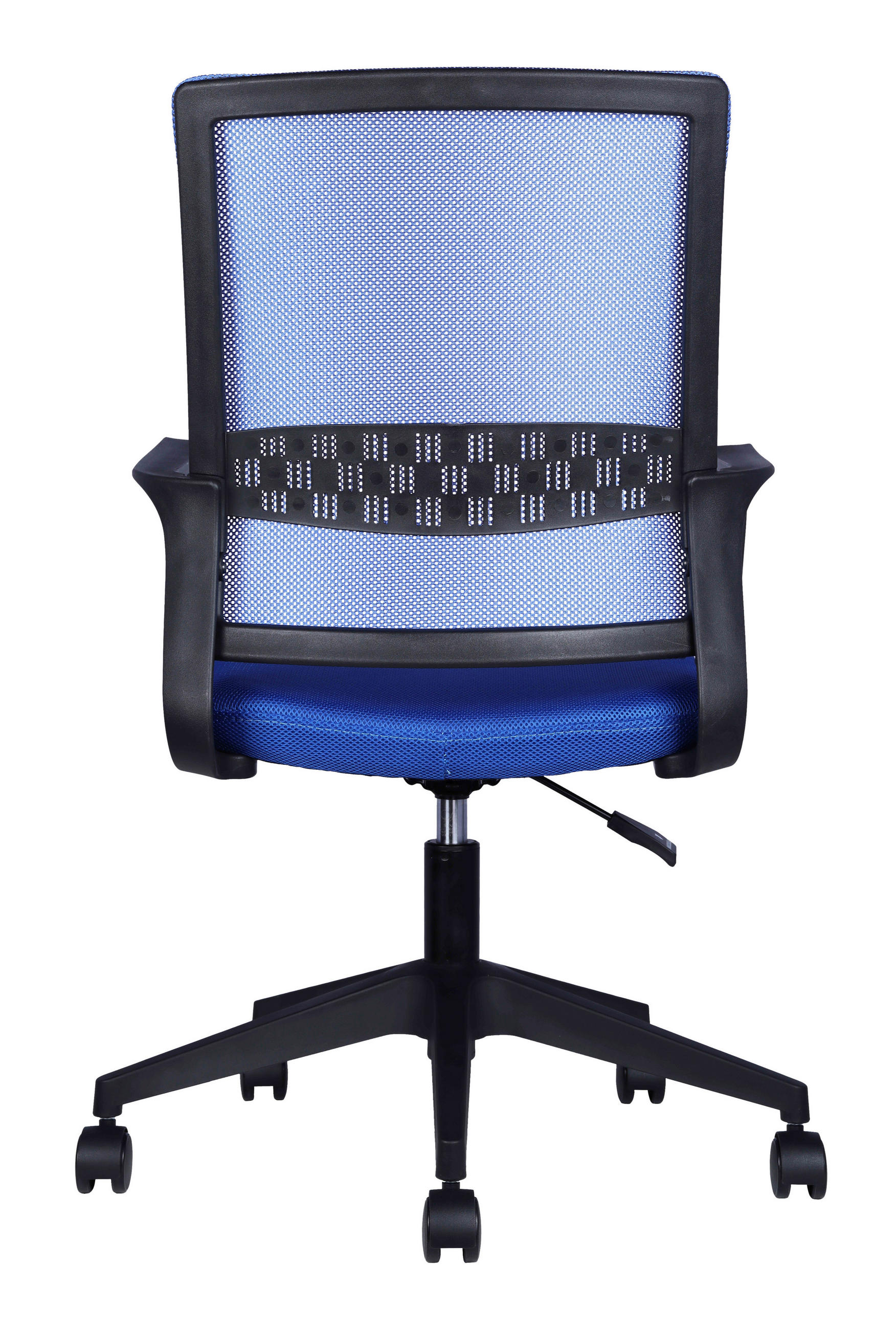 DREHSTUHL Netzbespannung Blau, Schwarz  - Blau/Schwarz, Design, Holz/Kunststoff (54/91/101/60cm) - Carryhome