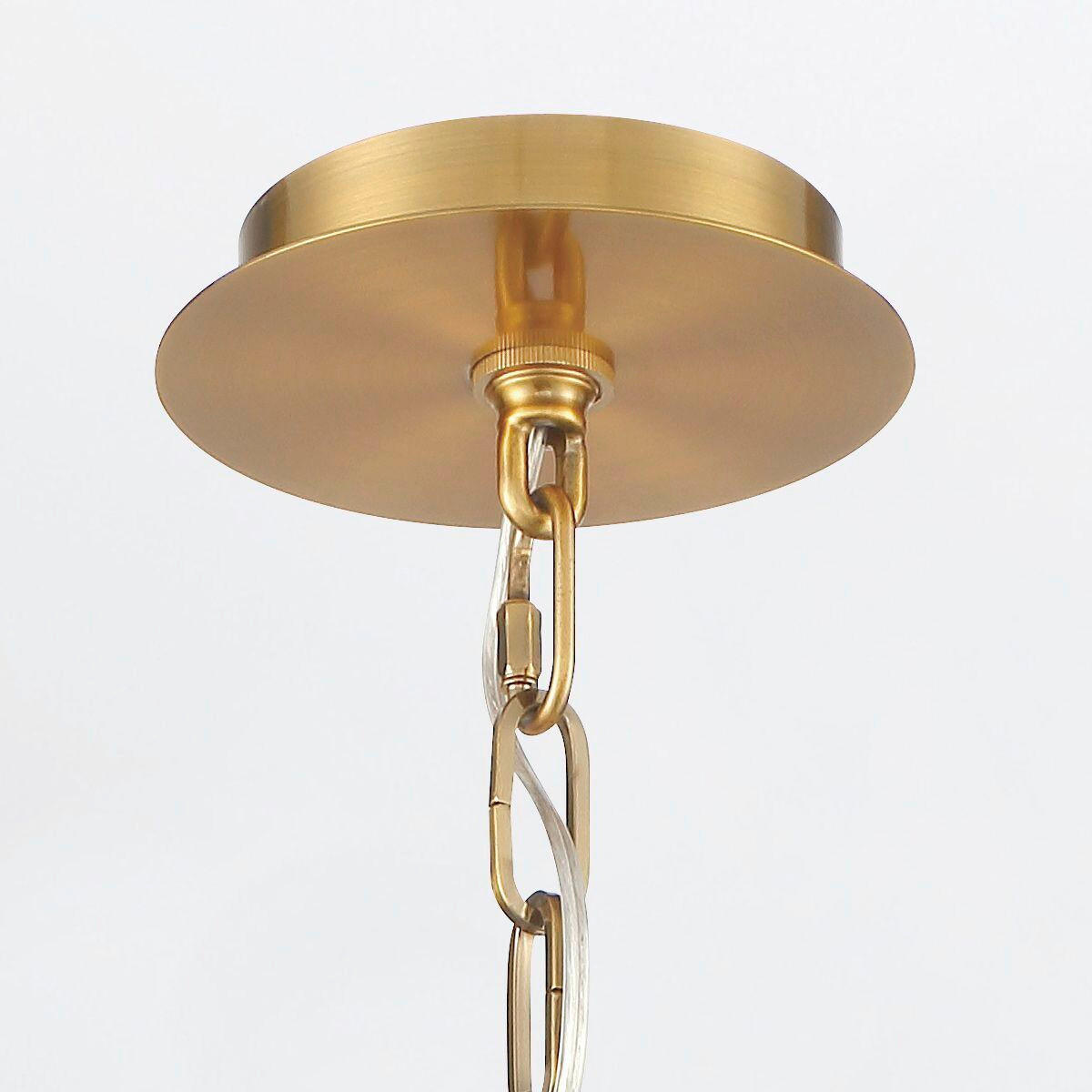 PENDELLEUCHTE 36/58,5 cm  - Messingfarben, KONVENTIONELL, Glas/Metall (36/58,5cm) - Elstead Lighting