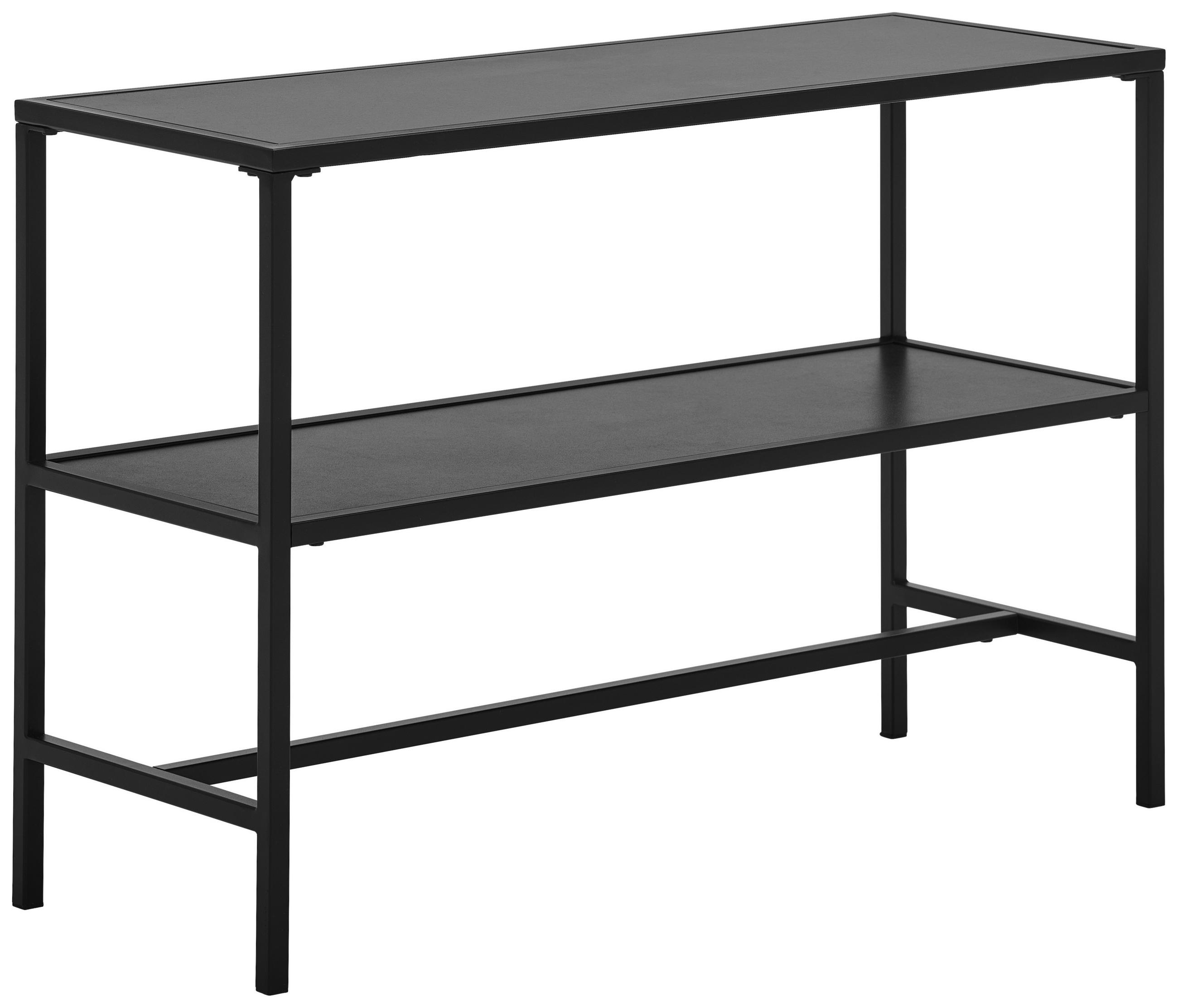 REGAL Grau, Schwarz  - Schwarz/Grau, Trend, Keramik/Metall (80/55/30cm) - Novel