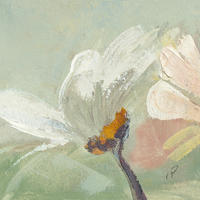 KUNSTDRUCK Blumen 30/30 cm  - Rosa/Weiß, Basics, Papier (30/30cm) - Monee