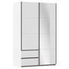 SCHWEBETÜRENSCHRANK in Weiss  - Weiss, Modern, Holzwerkstoff (131/210/59cm) - Rauch Möbel