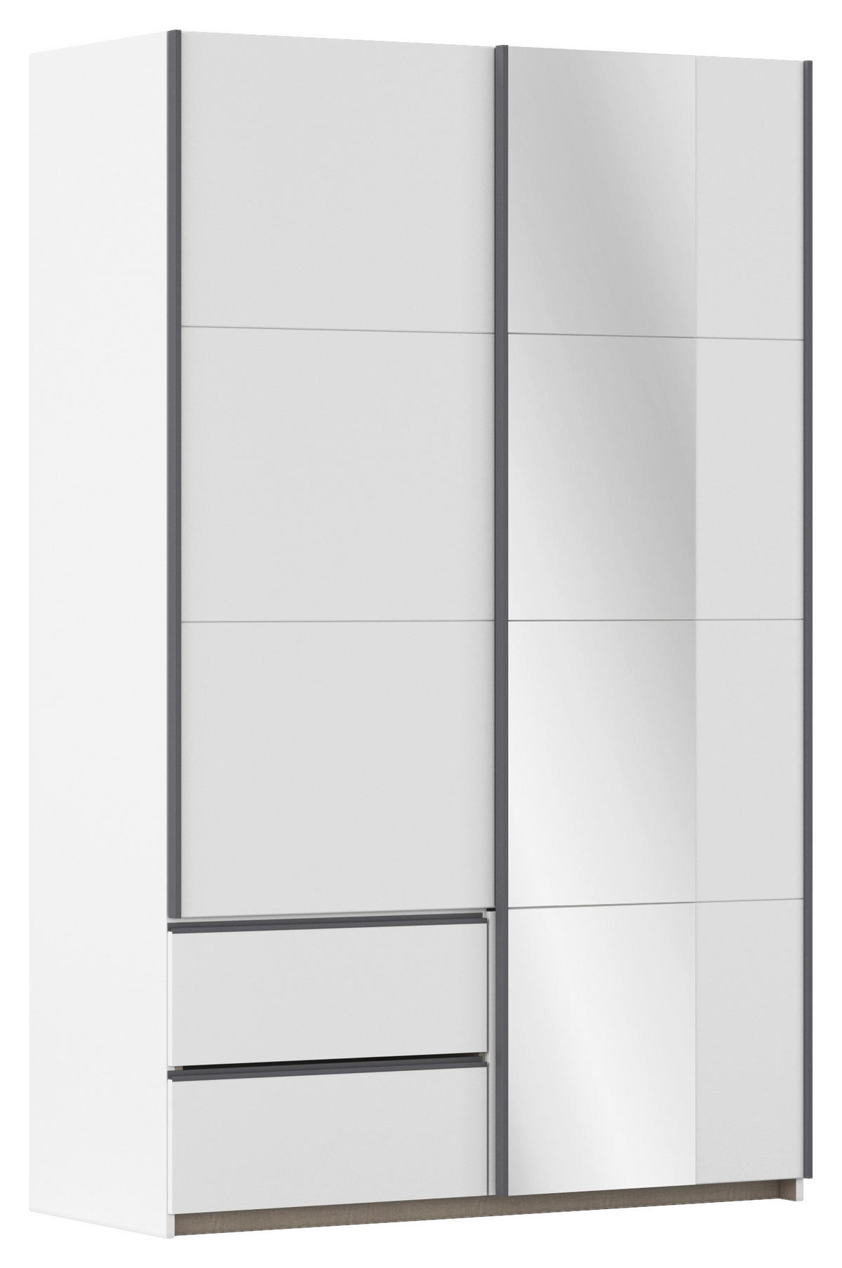 SCHWEBETÜRENSCHRANK  in Weiß  - Weiß, MODERN, Holzwerkstoff (131/210/59cm) - Rauch Möbel