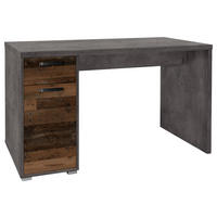 SCHREIBTISCH 130/70/71,2 cm  in Braun, Grau  - Graphitfarben/Braun, Trend, Holzwerkstoff/Kunststoff (130/70/71,2cm) - Ti'me