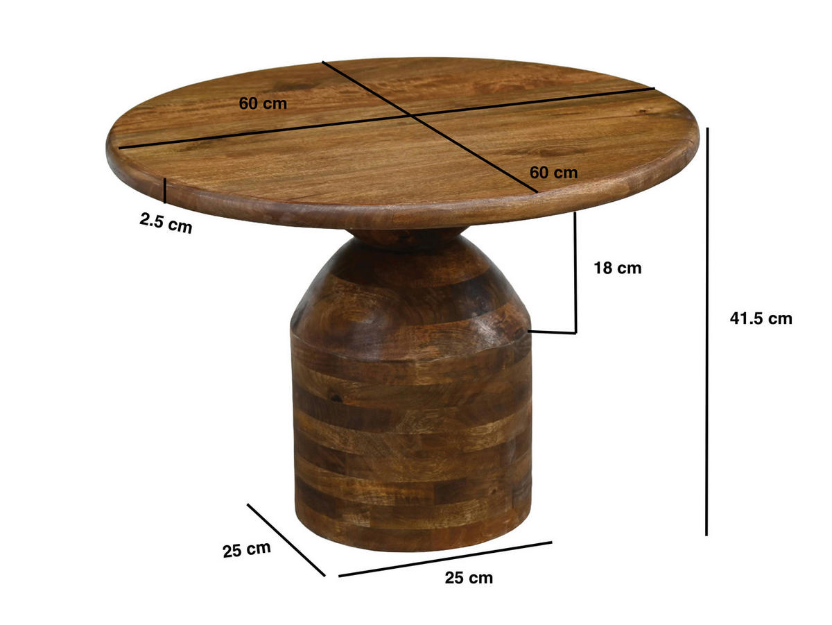 COUCHTISCH in Holz 60/60/41,5 cm  - Naturfarben, Design, Holz (60/60/41,5cm) - Livetastic