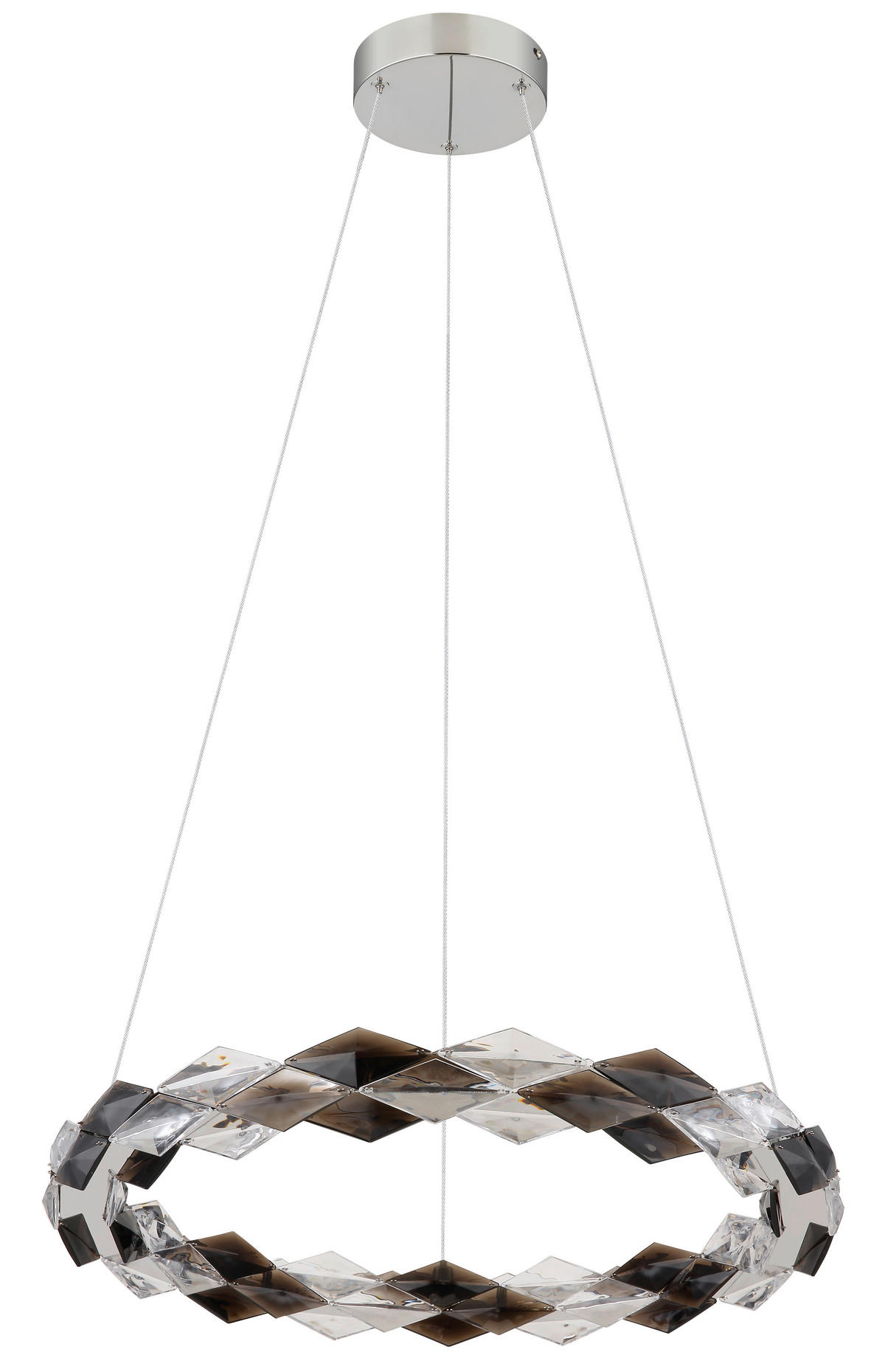 LED-HÄNGLAMPA 55/130 cm  - klar, Design, metall/plast (55/130cm) - Globo