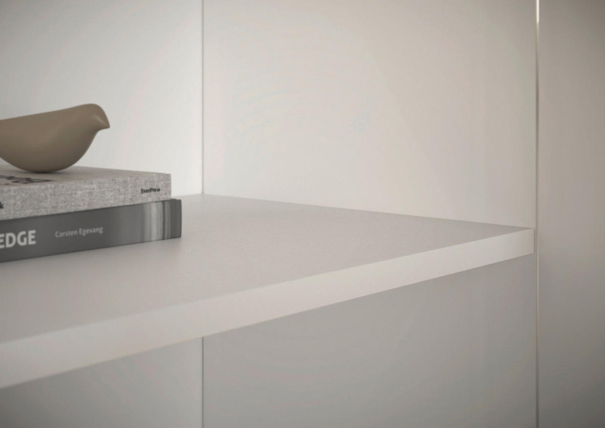 SIDEBOARD Brest  in 160/84/35 cm  - Weiß/Grau, Design, Holzwerkstoff/Kunststoff (160/84/35cm) - Boxxx