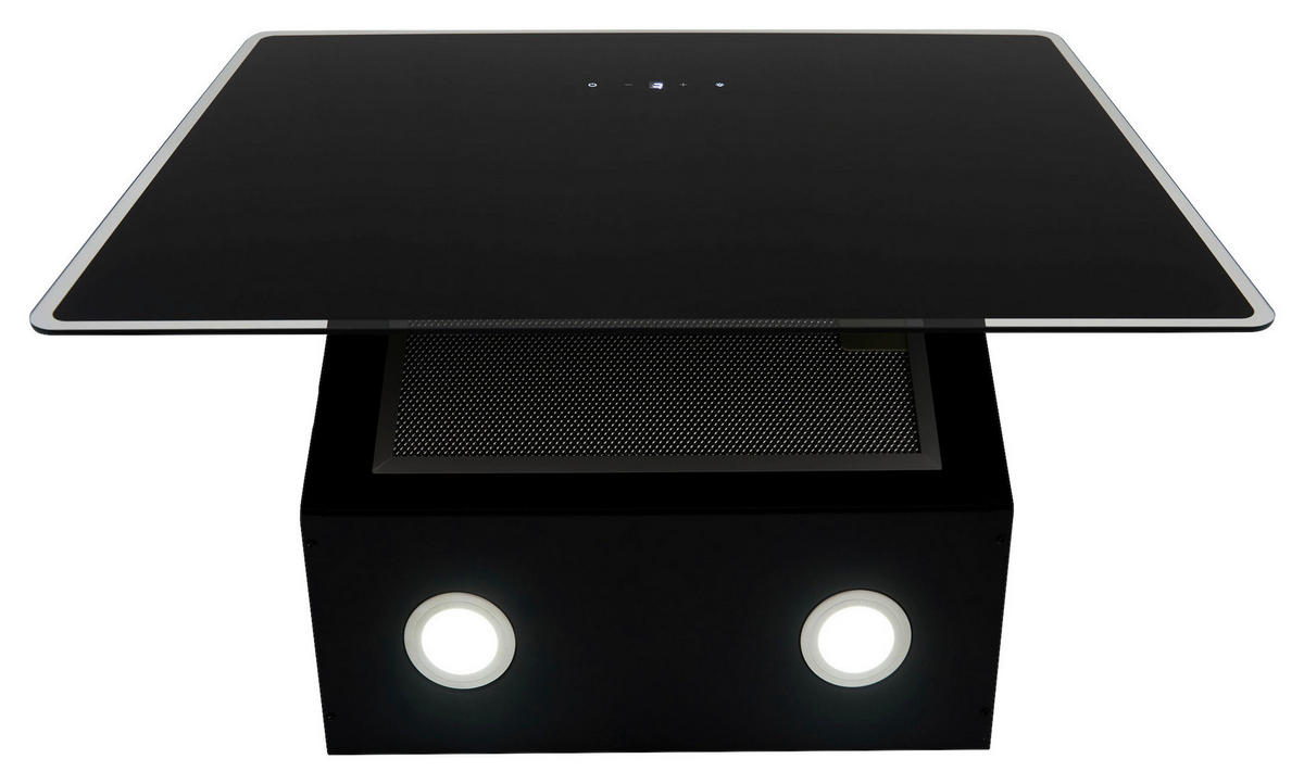 DUNSTABZUGSHAUBE CH111060SA++  - Schwarz, Trend, Glas/Metall (59,5/74,8–109,5/38,5cm) - Respekta