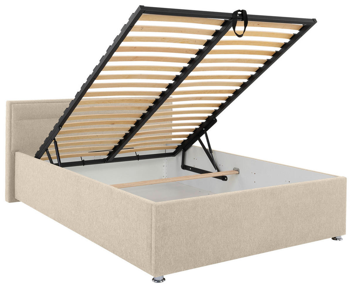 POLSTERBETT Lattenrost, Bettkasten Beige 140/200 cm  - Beige, MODERN, Holz/Kunststoff (140/200cm) - MID.YOU