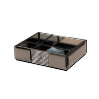 SZAPPANTARTÓ Üveg  - szürke, Basics, Üveg (8,5/3,3/11,5cm) - Sadena