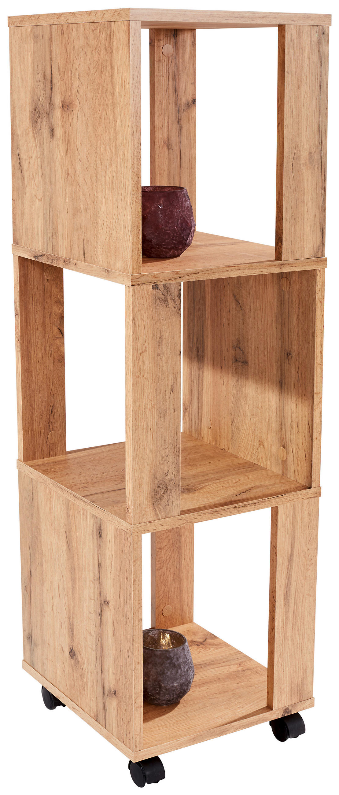 REGAL 34/111/34 cm barve hrasta  - barve hrasta, Moderno, umetna masa/leseni material (34/111/34cm) - Carryhome