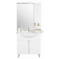 BADEZIMMER  in  - Weiß, KONVENTIONELL, Holzwerkstoff (85/183/48cm) - Xora