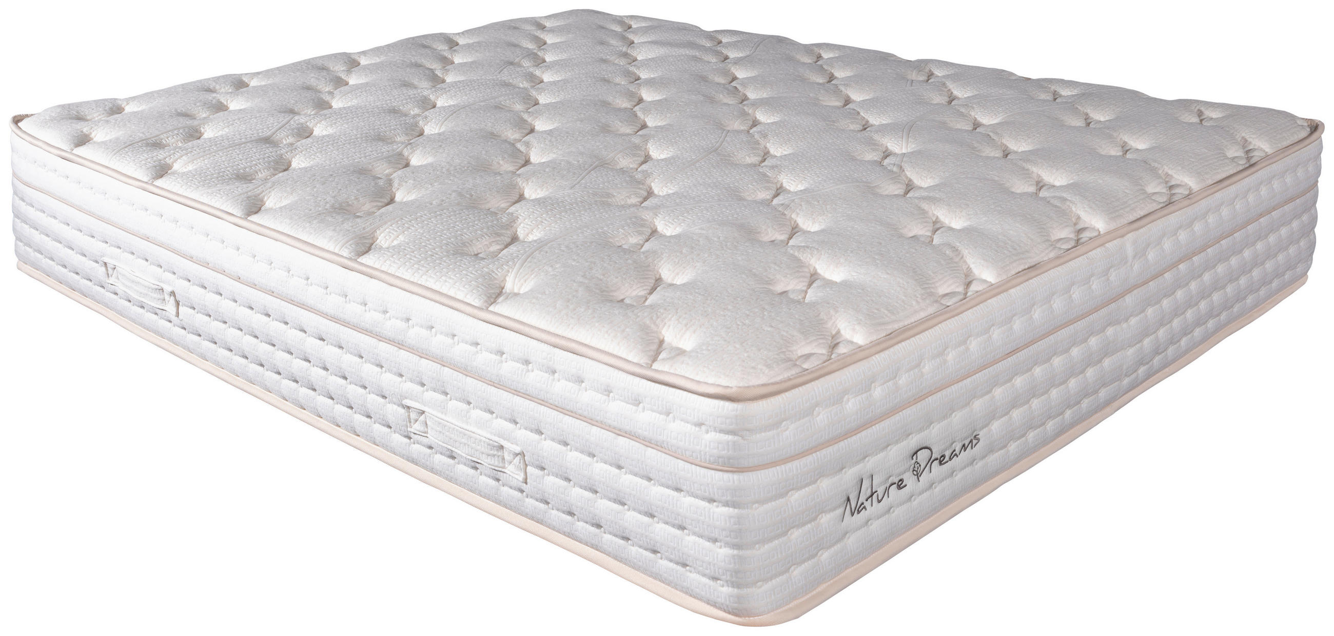 TASCHENFEDERKERNMATRATZE 200/200 cm Höhe ca. 32 cm  - Weiß, Basics, Textil (200/200cm) - Livetastic