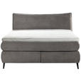 BOXSPRINGBETT 160/200 cm  in Grau  - Schwarz/Grau, Trend, Holz/Textil (160/200cm) - Esposa