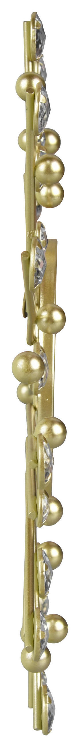 SADA ZRCADEL 25,5/25,5/25,5 cm  - barvy zlata, Moderní, kov/sklo (25,5/25,5/25,5cm)