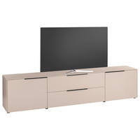 LOWBOARD  220/50/38 cm 1 Schublade(n) Beimöbel erhältlich, stehend  - Kaschmir/Schwarz, Design, Holzwerkstoff/Kunststoff (220/50/38cm) - Voleo