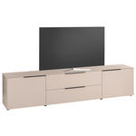 LOWBOARD  220/50/38 cm 1 Schublade(n) Beimöbel erhältlich, stehend  - Kaschmir/Schwarz, Design, Holzwerkstoff/Kunststoff (220/50/38cm) - Voleo