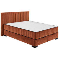 BOXBETT 160/200 cm  in Cognac  - Cognac/Schwarz, Modern, Holzwerkstoff/Kunststoff (160/200cm) - MID.YOU
