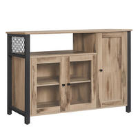 ANRICHTE Dekorfolie Braun, Schwarz  - Schwarz/Braun, Trend, Glas/Holzwerkstoff (110/75/33cm) - Boxxx