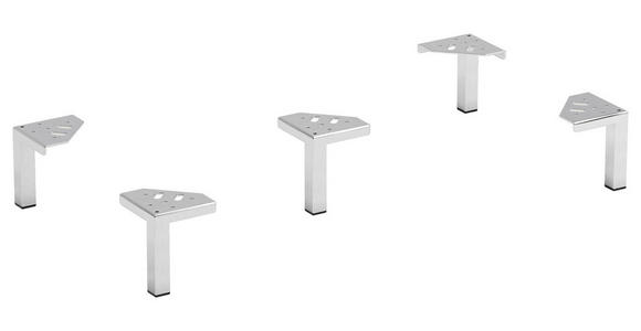 FUßSET 11,5/13/11,5 cm   - Silberfarben, Design, Metall (11,5/13/11,5cm) - Xora