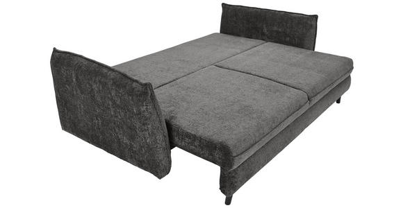 SCHLAFSOFA in Chenille Grau  - Schwarz/Grau, KONVENTIONELL, Holz/Textil (238/99/108cm) - Carryhome