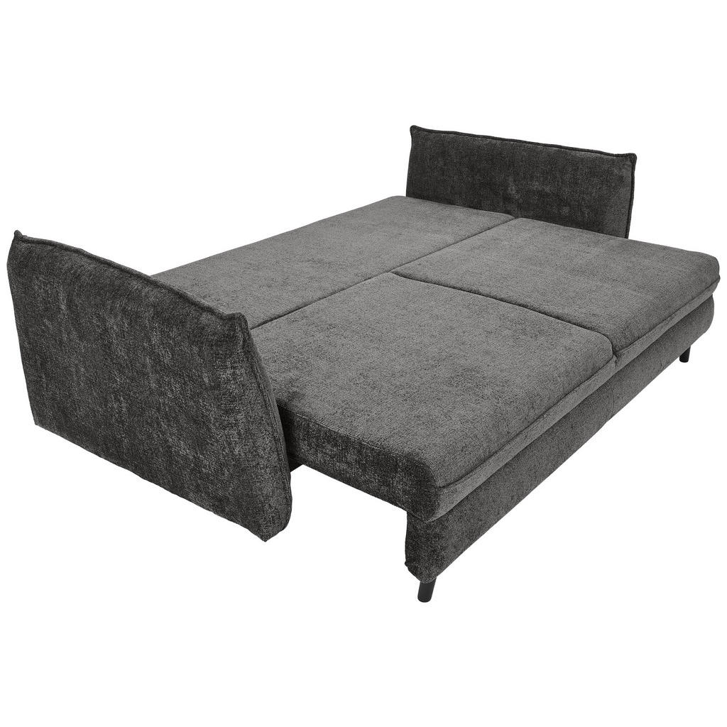 Thumbnail - Carryhome Schlafsofa, Grau, Textil, Buche, massiv, 3-Sitzer, Füllung: Silikon,Silikon, 238x99x108 cm, Made in EU, Liegef...