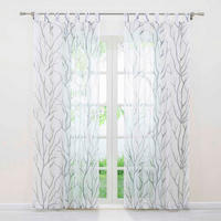 FERTIGVORHANG  transparent  140/245 cm   - Weiß Hochglanz/Hellgrau, Basics, Textil (140/245cm)