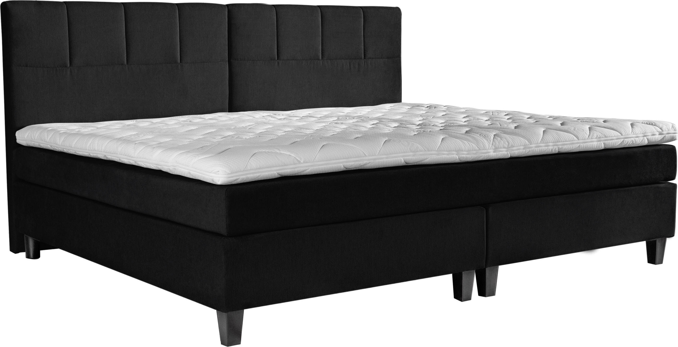 BOXSPRINGBETT 240/200 cm  in Graphitfarben  - Dunkelgrau/Graphitfarben, Trend, Holz/Textil (240/200cm) - Esposa