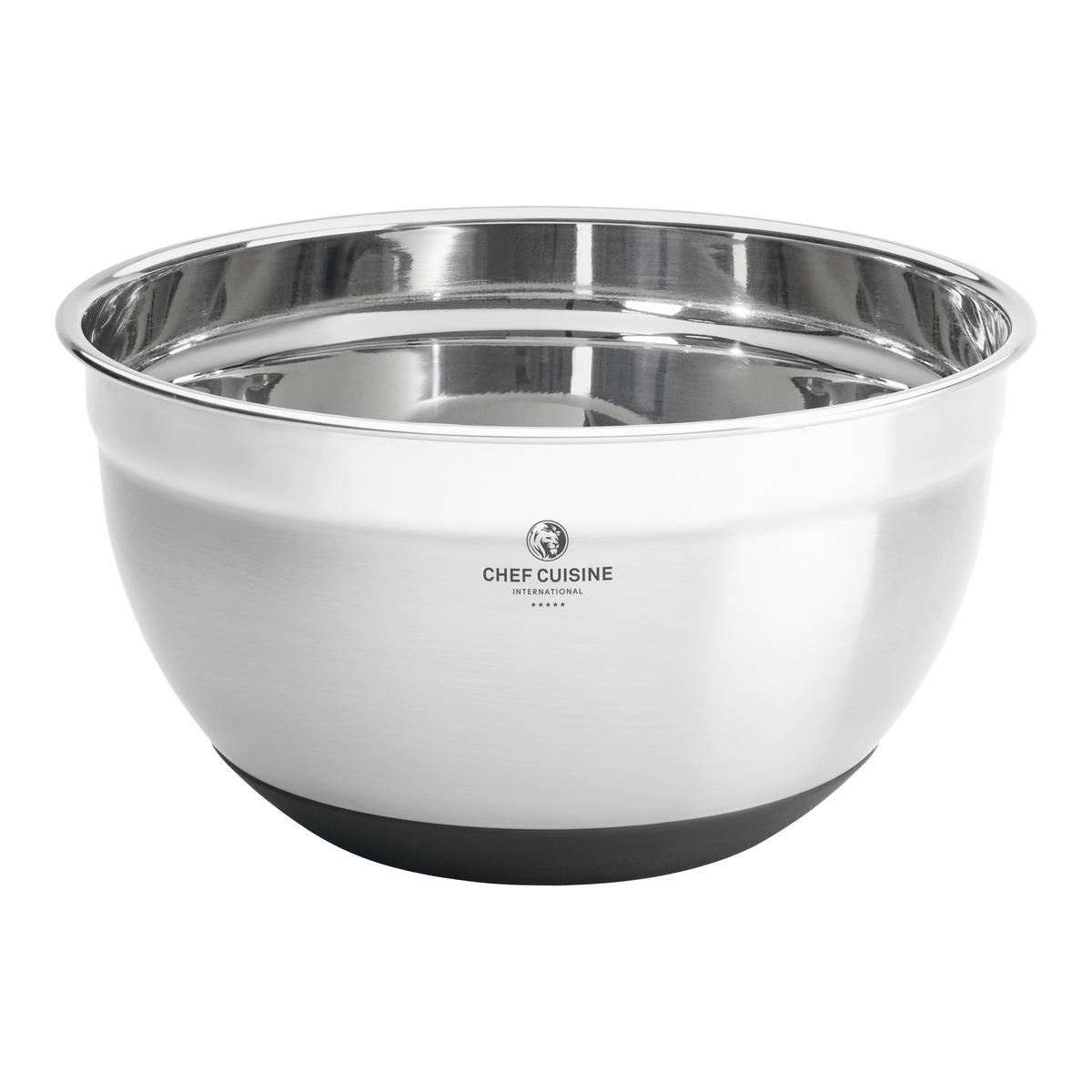 SERVIERSCHALENSET   - Edelstahlfarben/Transparent, Basics, Glas/Kunststoff (26/26/15.5cm) - CHEF CUISINE