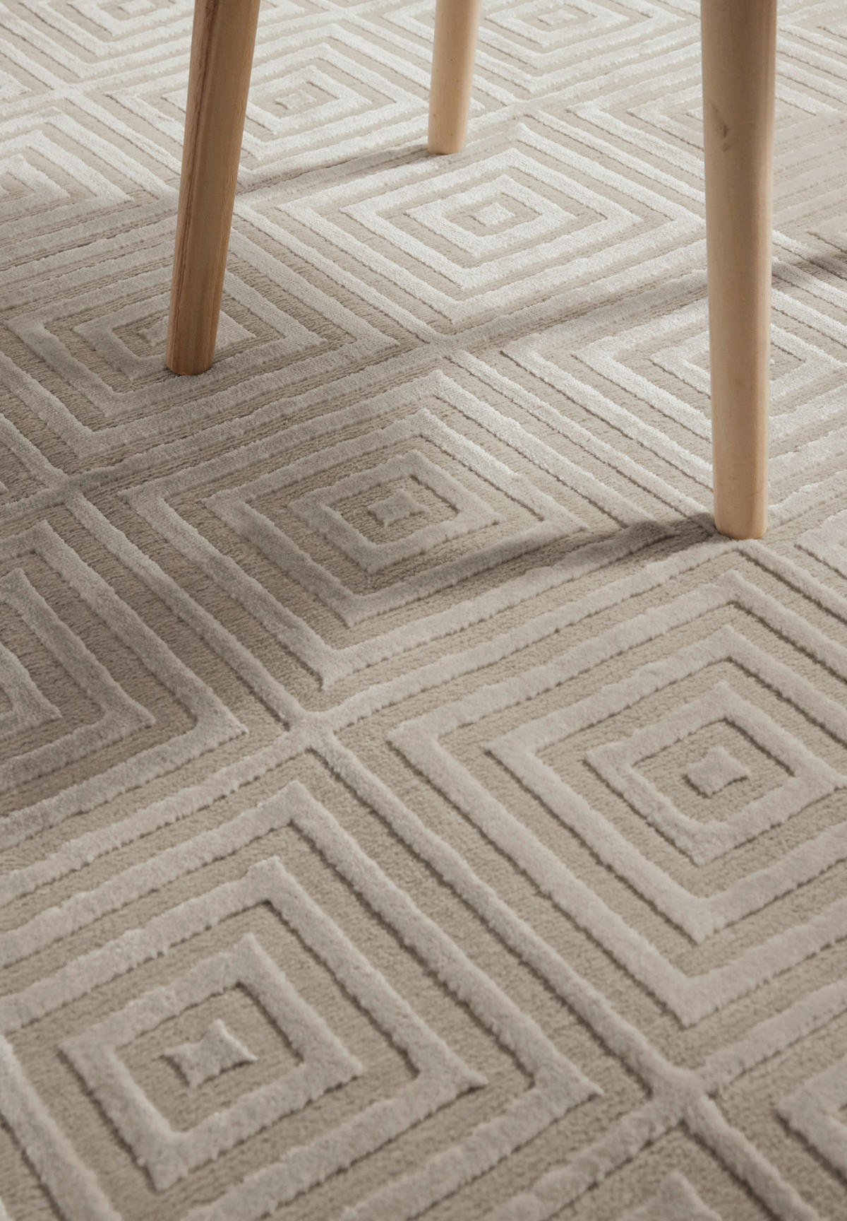 TEPPICH 200/280 cm Perles Creme, Weiß  - Creme/Weiß, Basics, Kunststoff (200/280cm) - Elle Decoration
