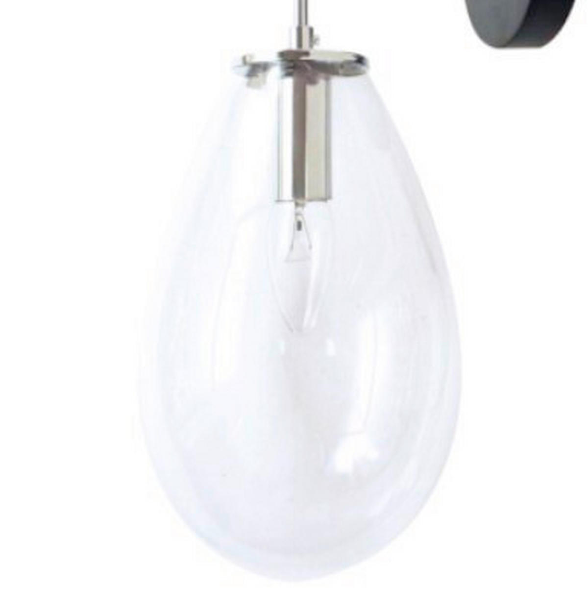 WANDLEUCHTE Fondi 19/19/36 cm  - Schwarz, Design, Glas (19/19/36cm)