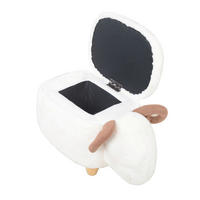 TABURE, les, tekstil rjava, naravne barve, bela  - bela/naravne barve, Moderno, tekstil/les (57/32/32cm) - Carryhome