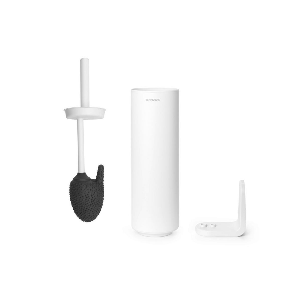 WC GARNITURA SA ČETKOM  bela  metal  - bela, Osnovno, metal/plastika (11/42/9.5cm) - Brabantia
