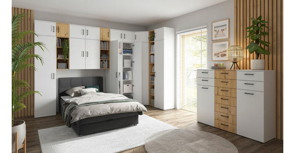 KOMMODE in 45/115/40 cm - Anthrazit/Schwarz, MODERN, Holzwerkstoff/Kunststoff (45/115/40cm) - Carryhome
