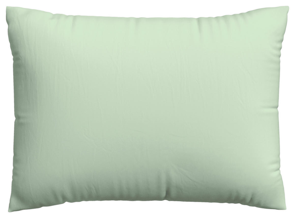 KOPFPOLSTERBEZUG KNITTED JERSEY 60/80 cm  - Hellgrün, Basics, Textil (60/80cm) - Schlafgut