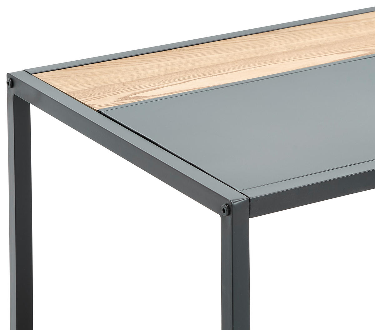 KONFERENČNÍ STOLEK, přírodní barvy, černá, dřevo, kov, kompozitní dřevo, 120/60/47 cm - černá/přírodní barvy, Design, kov/dřevo (120/60/47cm) - MID.YOU