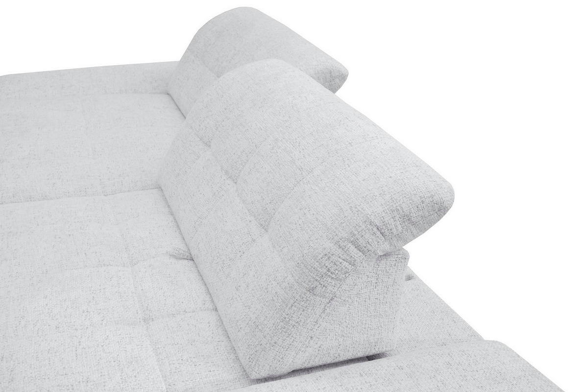 SAROKGARNITÚRA textil fehér  - fekete/fehér, Basics, textil/fém (198/290cm) - Xora