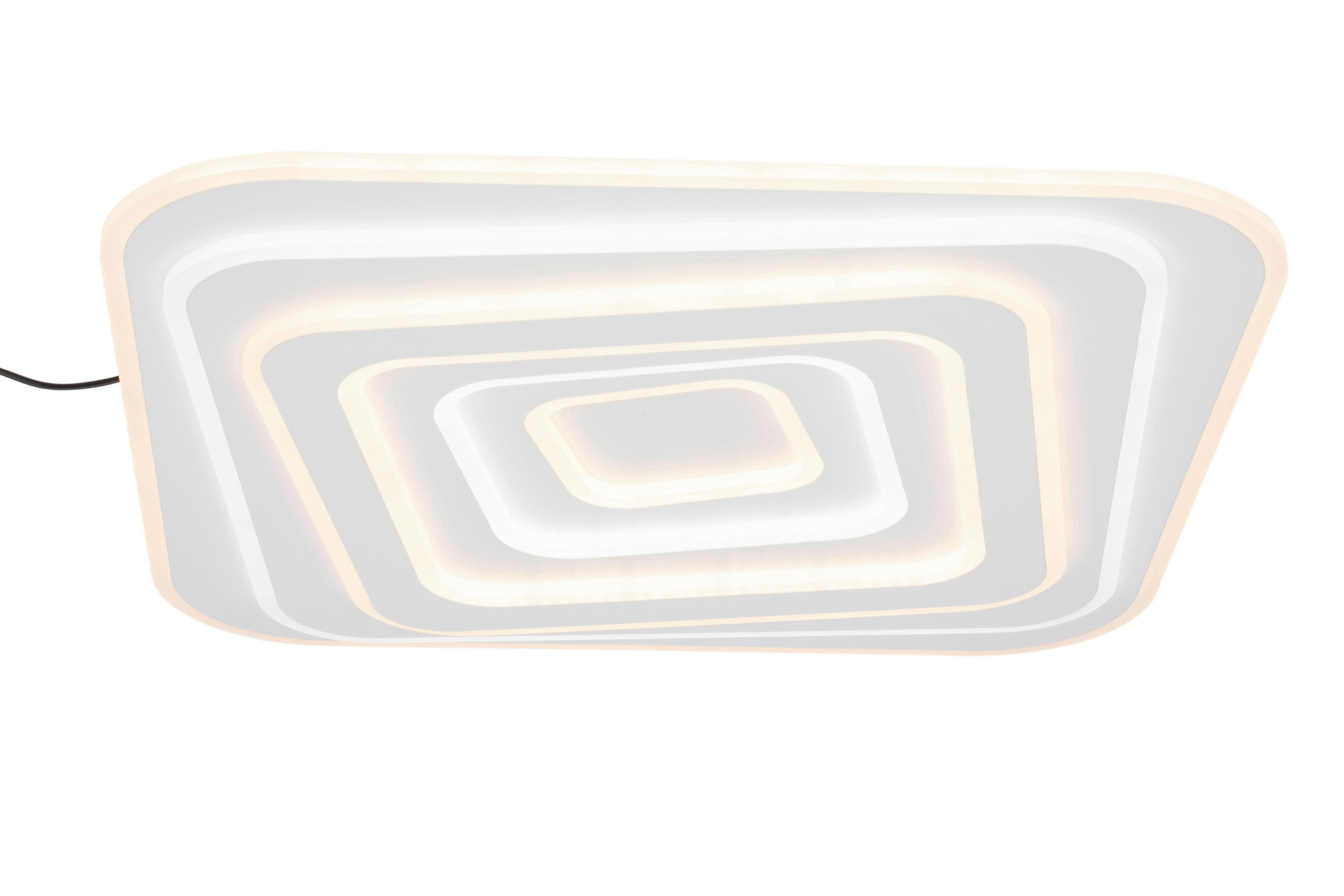 LED-DECKENLEUCHTE 53/53/5,5 cm   - Weiß, Design, Kunststoff/Metall (53/53/5,5cm) - Novel