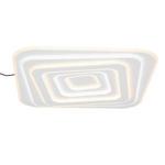 LED-DECKENLEUCHTE 53/53/5,5 cm   - Weiß, Design, Kunststoff/Metall (53/53/5,5cm) - Novel