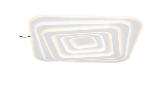 LED-DECKENLEUCHTE 53/53/5,5 cm   - Weiß, Design, Kunststoff/Metall (53/53/5,5cm) - Novel