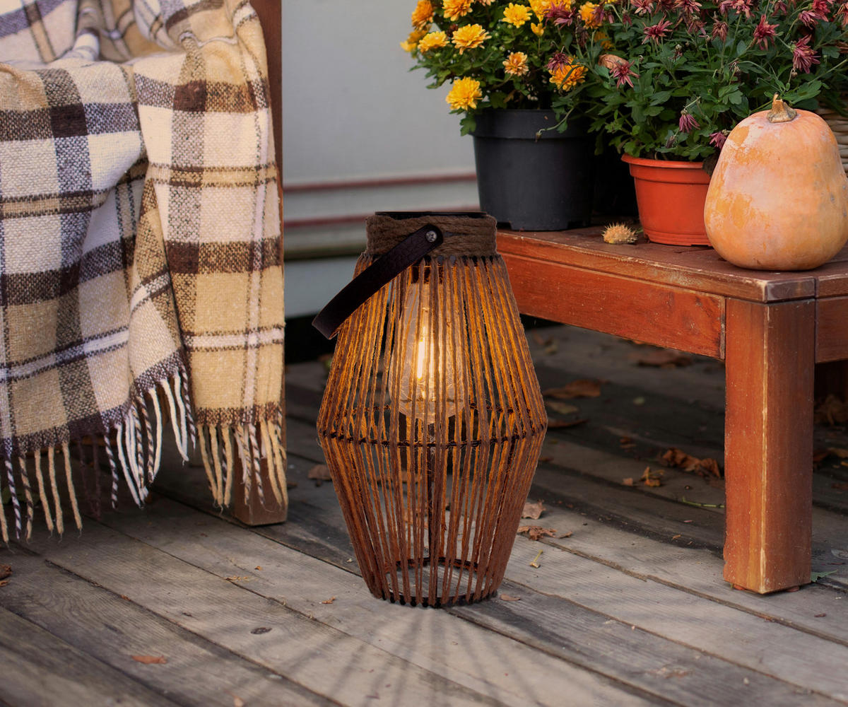 SOLARLEUCHTE 18/18/30 cm   - Naturfarben, Basics, Kunststoff/Metall (18/18/30cm) - Näve