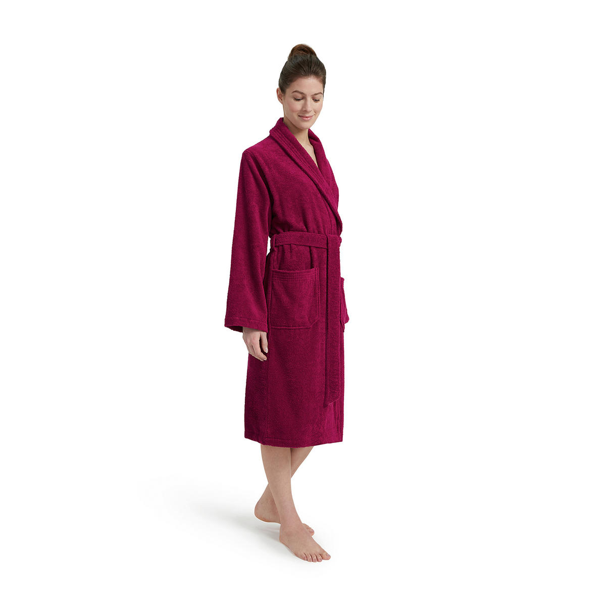 BADEMANTEL XS Unisex  - Beere, Basics, Textil (XSnull) - Moeve