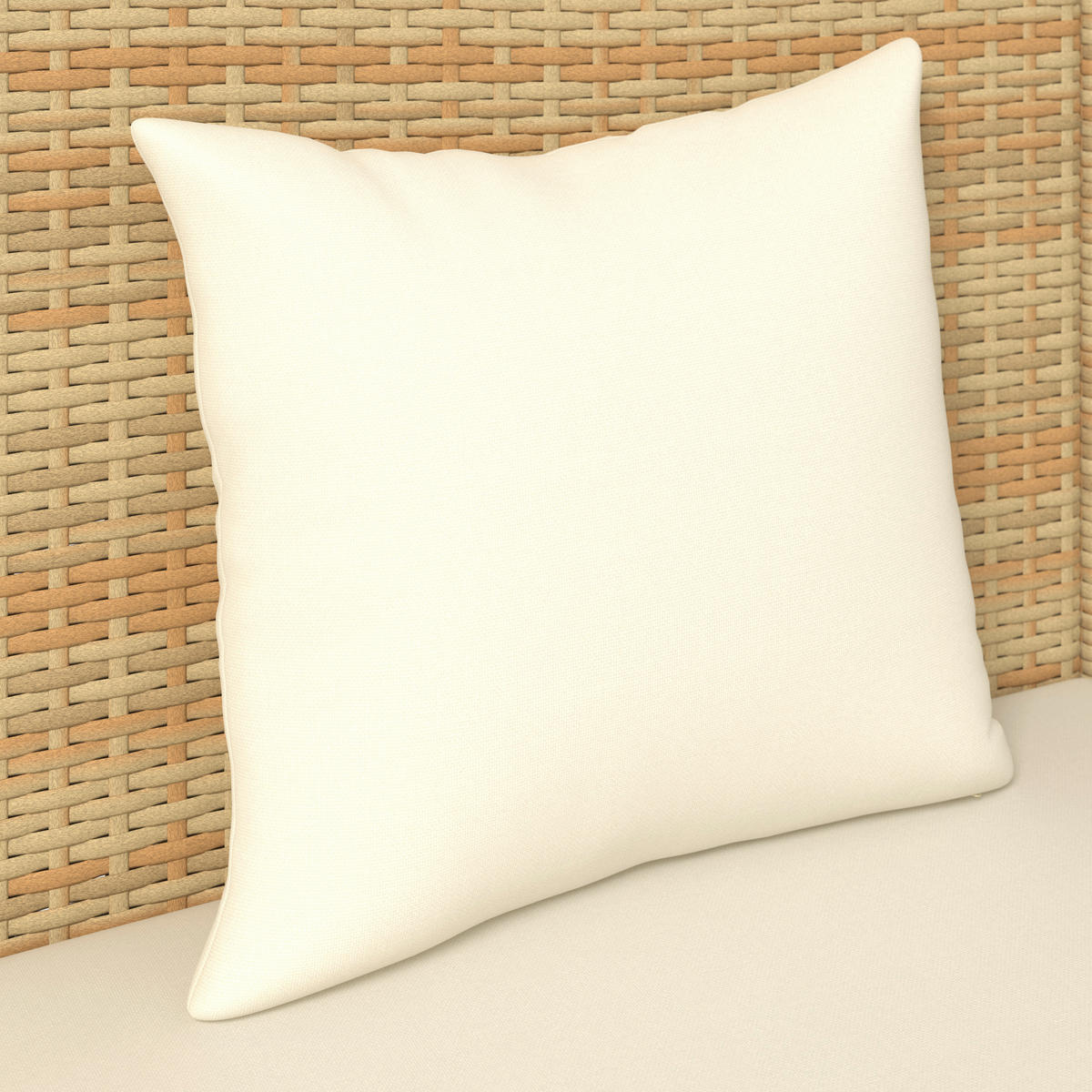 LOUNGEGARNITUR   200/159/75 cm Eisen  - Beige/Creme, MODERN, Kunststoff/Textil (200/159/75cm) - Ambia Garden