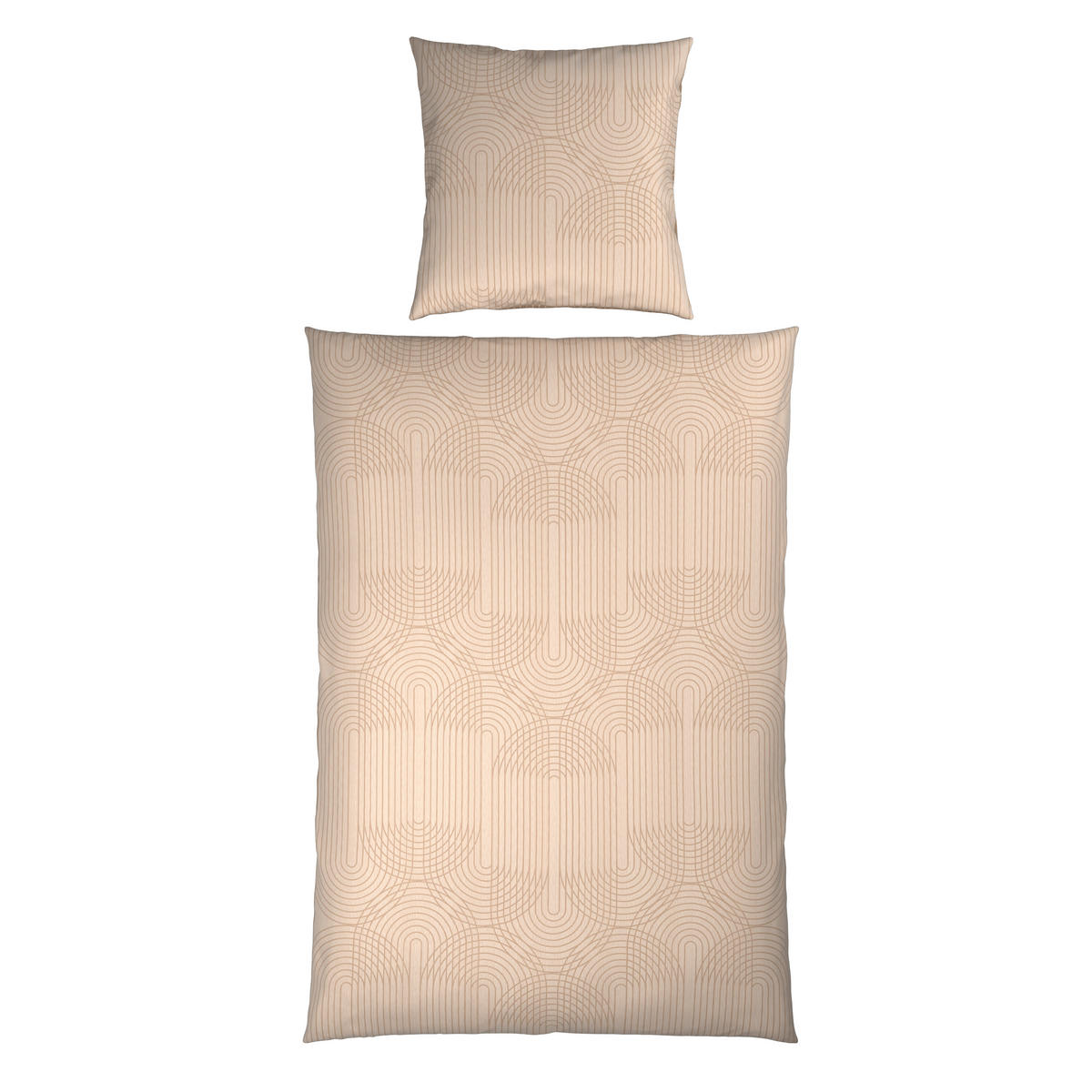 WENDEBETTWÄSCHE 5-teilig TANJA Satin 135/200 cm  - Beige, KONVENTIONELL, Textil (135/200cm) - Novel